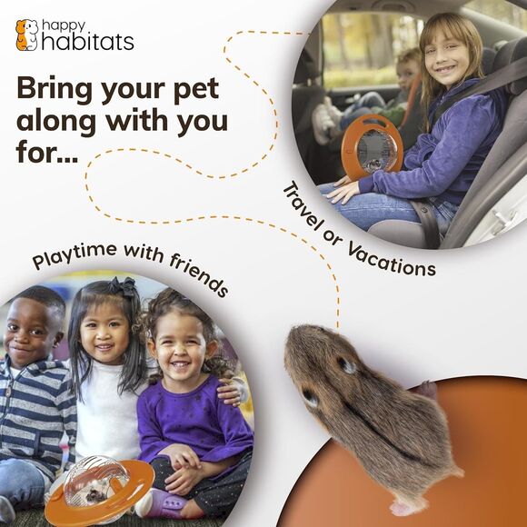 Happy Habitats The Halo Small Pet Carrier and Hamster Exercise Ball Mice Gerbils - Picture 7 of 16